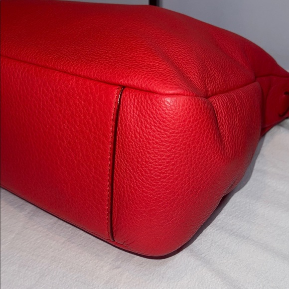 Kate Spade Red Pebble Leather Shoulder Bag - Picture 6 of 10